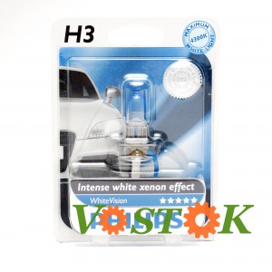 Лампа галогеновая H3 12V 55W PK22s WhiteVision 